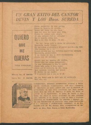 Quiero que me quieras : vals canción