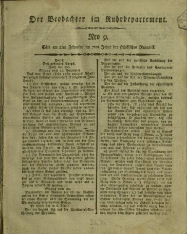 Titelseite einer Zeitung