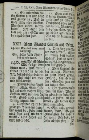 XXII. Vom Wandel Christi auf Erden