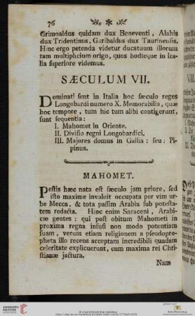 Sæculum VII