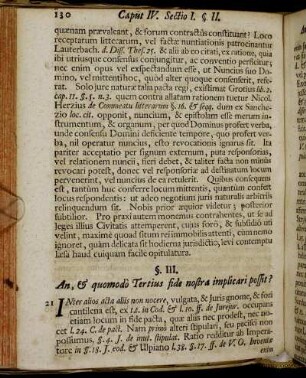§. III. An, & quomodo Tertius fide nostra implicari possit?