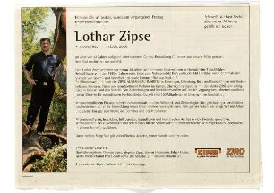 Traueranzeige für Lothar Zipse vom 17.6.2020