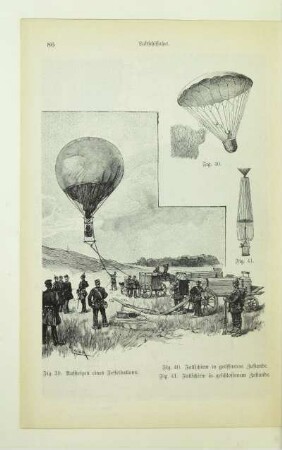 Aufsteigen eines Fesselballons