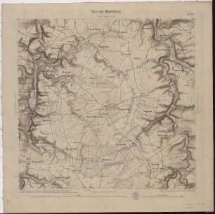 Section Waldheim aus: Topographische Karte (Äquidistantenkarte) Sachsen