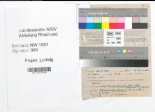Entnazifizierung Ludwig Pieper , geb. 22.10.1902 (Muehlenbauer)