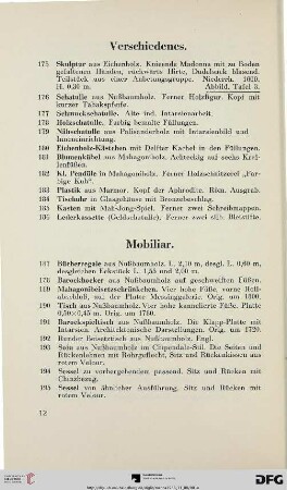 Mobiliar (Nr. 187-268)