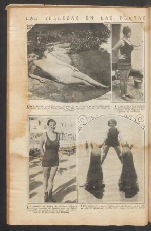 Las bellezas en las playas