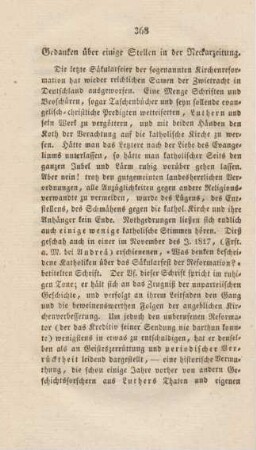 368-373 Gedanken über einige Stellen in der Neckarzeitung