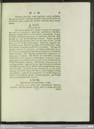 §. XLVII. Suppressarum haemorrhoidum caussae