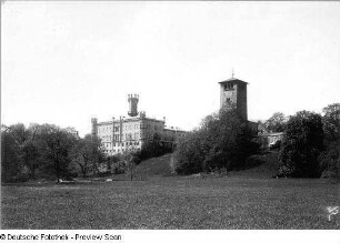 Waldenburg. Blick zum Schloss Waldenburg