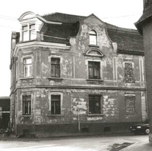 Böhlen-Großdeuben, Martin-Luther-Straße 2. Wohnhaus (um 1903/1905). Straßenansicht