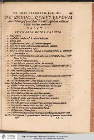 DE MODIS, QUIBUS FEUDUM amittitur, & pracipu de causis, quibus ratione Vasalli Feudum amititur. CAPUT II.