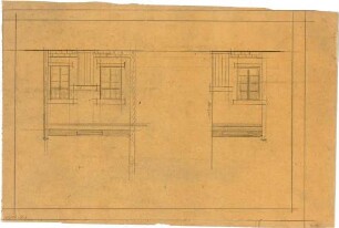 Billing, Hermann; Karlsruhe, Kaiserstr. 165; Geschäftshaus des Hofjuweliers Ludwig Bertsch, Umbau - Fenster (Details)