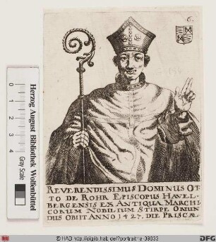 Bildnis Otto I. (von Rohr), Bischof von Havelberg