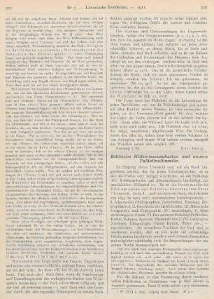 328-334 Biblische Hilfswissenschaften und neuere Palästinaliteratur