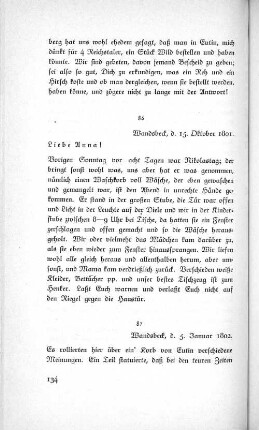86 Wandsbeck, d. 15. Oktober 1801.