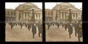 Vorbeimarsch der Schützengruppe aus Wiesbaden, Max-Joseph-Platz, München