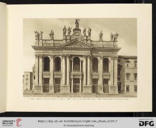 7.  ROMA. Basilica di S. Giovanni in Laterano (La Facciata) / ROME. Basile of S. John Lateran (The Facade) / ROME. Basilisque Saint-Jean de Lateran (La Façade)