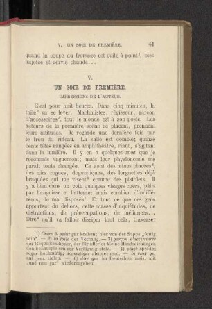 V. UN SOIR DE PREMIERE.