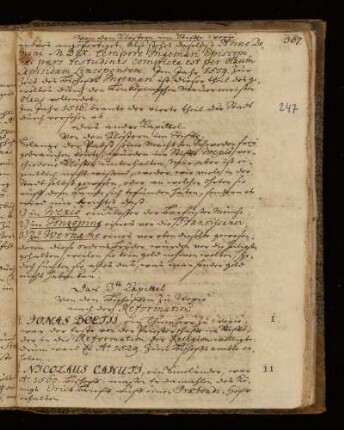 das 3.te Kapittel von den Bischöffen zu Wexiö nach der Reformation