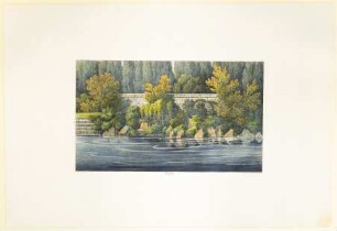 Gestaltung von Wehren, Tafel IX der "Andeutungen über Landschaftsgärtnerei"