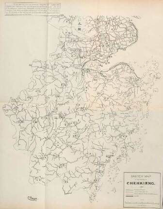 Sketch map of the province of Chehkiang