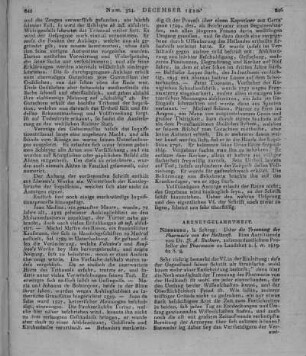Buchner, J. A.: Über die Trennung der Pharmacie von der Heilkunst. Eine Antritts-Rede. Nürnberg: Schrag 1819