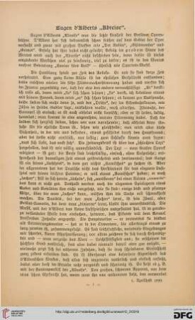 Eugen d'Alberts "Abreise"
