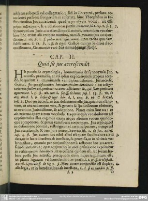 Cap. II. Quid sit ius accrescendi?