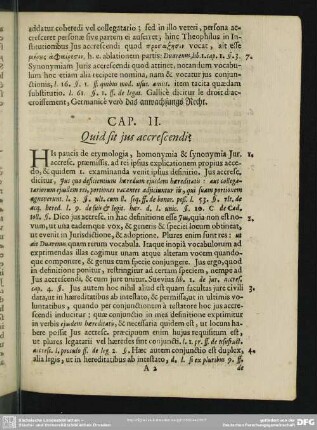 Cap. II. Quid sit ius accrescendi?