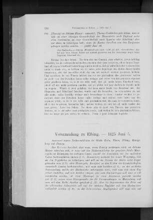 Versammlung zu Elbing. - 1425 Juni 5.