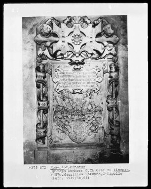 Epitaph Domherr G. Ch. Graf zu Zimmern