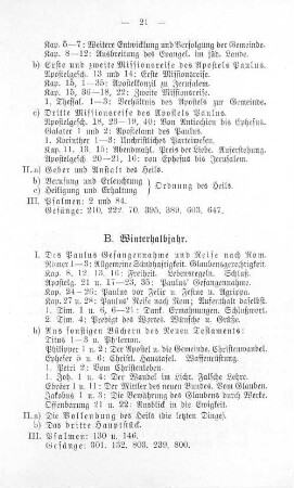 B. Winterhalbjahr.