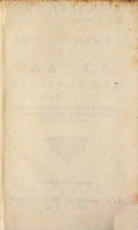 Faramond, Ou L'Histoire De France, Dediée Au Roy. 6