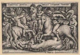 Herkules kämpft mit den Trojanern, aus der Folge: Die Taten des Herkules