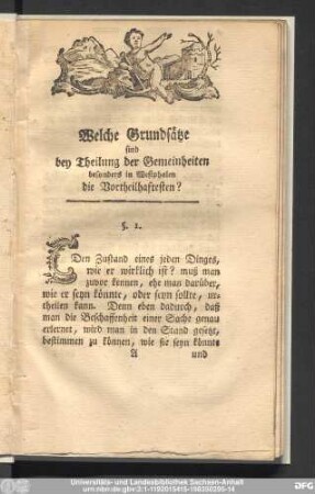 Welche Grundsätze sind bey Theilung der Gemeinheiten besonders in Westphalen die Vortheilhaftesten?