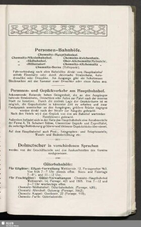 Personen- und Gepäckverkehr am Hauptbahnhof