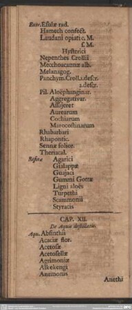 Cap. XII. De Aquis destillatis
