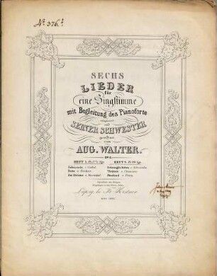 Sechs Lieder für eine Singstimme mit Begleitung des Pianoforte : Op. 6, 2