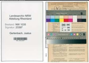 Entnazifizierung Justus Gertenbach , geb. 21.10.1907 (Werkfuehrer)