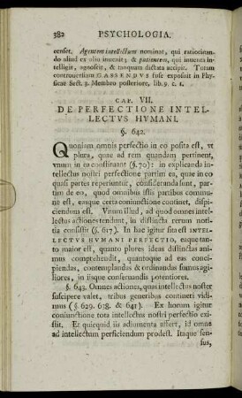 Cap. VII. De Perfectione Intellectus Humani