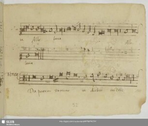 Anonymus: Da pacem Domine in diebus nostris