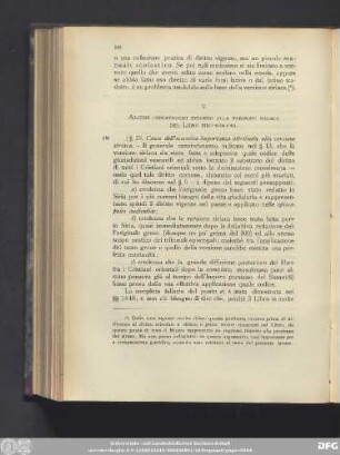 V. Alcune osservazioni intorno alla versione siriaca del Libro siro-romano.