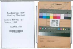 Entnazifizierung Paul Wuehle , geb. 22.07.1899 (Polizeibeamter)