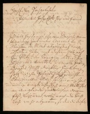 Brief von Gerhard Neuhaus an Johann Dolaeus