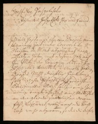 Brief von Gerhard Neuhaus an Johann Dolaeus
