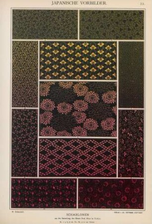 23. Schablonen aus der Sammlung des Herrn Prof. Dr. Bälz in Tokio