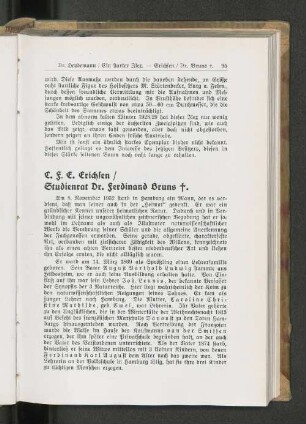 Studienrat Dr. Ferdinand Bruns .