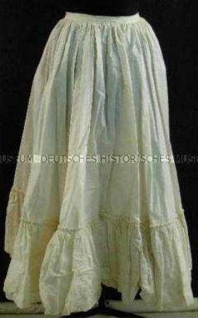 Unterrock - Festkleidung einer Dame, Nachbildung (Kleid, Jacke, 4 Unterröcke, Tornüre)