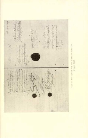 Slot van het contract met den Sultan van Bantam 17 April 1684